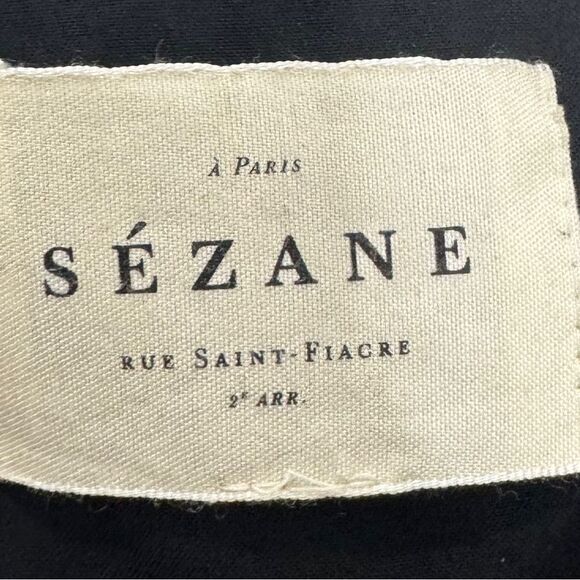 SEZANE LALI DRESS BLACK FLORAL PRINT - Picture 10 of 10